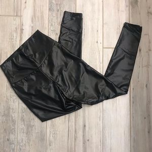 Faux Leather leggings.